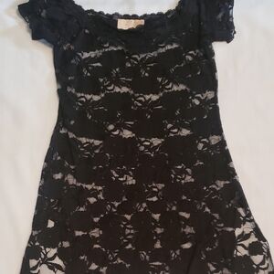 Sheer lace dress